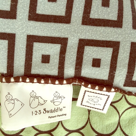 8 swaddle design green blue guitar bear stripe boy - Picture 2 of 5